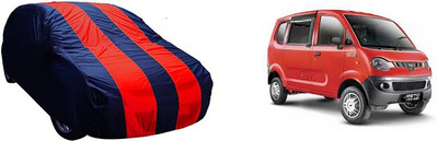 QualityBeast Car Cover For Mahindra Jeeto (Without Mirror Pockets)(Red, Blue)