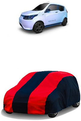 QualityBeast Car Cover For Mahindra e2o (Without Mirror Pockets)(Red, Black)