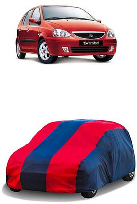 QualityBeast Car Cover For Tata Indica V2 (Without Mirror Pockets)(Red, Blue)