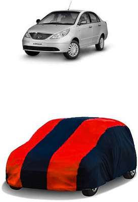 QualityBeast Car Cover For Tata Manza (Without Mirror Pockets)(Maroon, Black)
