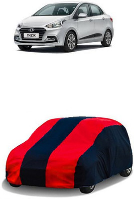 QualityBeast Car Cover For Hyundai Xcent (Without Mirror Pockets)(Red, Black)
