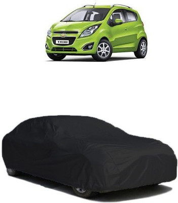 QualityBeast Car Cover For Chevrolet Beat (Without Mirror Pockets)(Black)