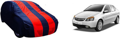 QualityBeast Car Cover For Tata Indigo eCS (Without Mirror Pockets)(Red, Blue)