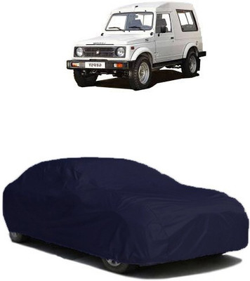 QualityBeast Car Cover For Maruti Suzuki Gypsy King (Without Mirror Pockets)(Blue)