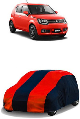 QualityBeast Car Cover For Maruti Suzuki Ignis (Without Mirror Pockets)(Maroon, Black)