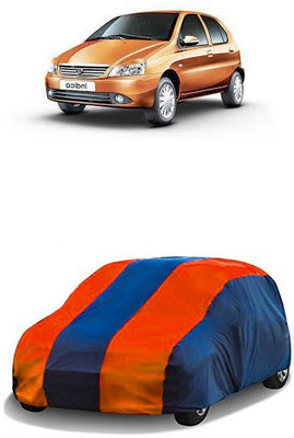 QualityBeast Car Cover For Tata Indica (Without Mirror Pockets)(Orange, Blue)