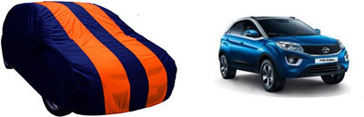 QualityBeast Car Cover For Tata Nexon (Without Mirror Pockets)(Orange, Blue)