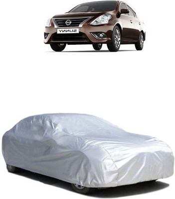 QualityBeast Car Cover For Nissan Sunny (Without Mirror Pockets)(Silver)