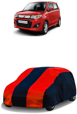 QualityBeast Car Cover For Maruti Suzuki WagonR Stingray (Without Mirror Pockets)(Maroon, Black)