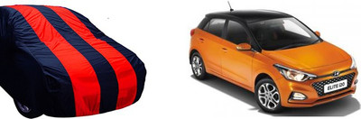 QualityBeast Car Cover For Hyundai Elite i20 (Without Mirror Pockets)(Maroon, Black)