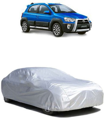 QualityBeast Car Cover For Toyota Etios Cross (Without Mirror Pockets)(Silver)