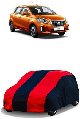 QualityBeast Car Cover For Datsun Go (Without Mirror Pockets)(Red, Black)