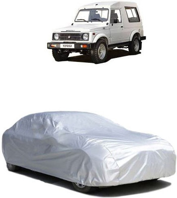 QualityBeast Car Cover For Maruti Suzuki Gypsy King (Without Mirror Pockets)(Silver)