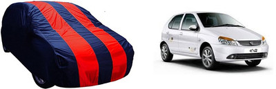 QualityBeast Car Cover For Tata Indica eV2 (Without Mirror Pockets)(Red, Blue)