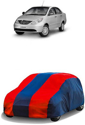 QualityBeast Car Cover For Tata Manza (Without Mirror Pockets)(Maroon, Blue)