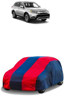 QualityBeast Car Cover For Mitsubishi Outlander (Without Mirror Pockets)(Red, Blue)