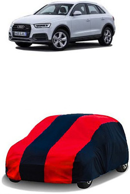 QualityBeast Car Cover For Audi Q3 (Without Mirror Pockets)(Red, Black)
