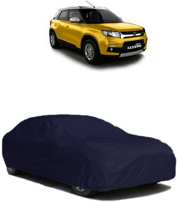 QualityBeast Car Cover For Maruti Suzuki Vitara Brezza (Without Mirror Pockets)(Blue)