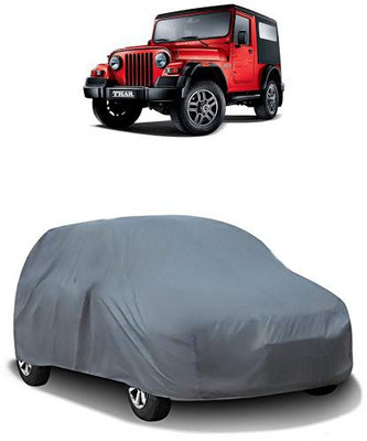 QualityBeast Car Cover For Mahindra Jeep (Without Mirror Pockets)(Grey)