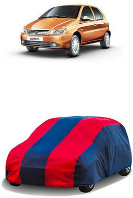 QualityBeast Car Cover For Tata Indica (Without Mirror Pockets)(Red, Blue)