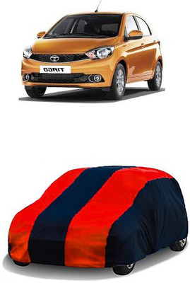 QualityBeast Car Cover For Tata Tiago (Without Mirror Pockets)(Maroon, Black)