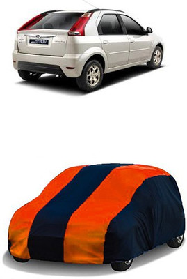 QualityBeast Car Cover For Mahindra Verito Vibe (Without Mirror Pockets)(Orange, Black)