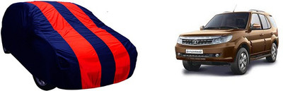 QualityBeast Car Cover For Tata Safari Storme (Without Mirror Pockets)(Maroon, Blue)