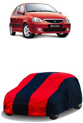QualityBeast Car Cover For Tata Indica V2 (Without Mirror Pockets)(Red, Black)