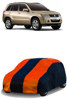 QualityBeast Car Cover For Maruti Suzuki Grand Vitara (Without Mirror Pockets)(Orange, Black)