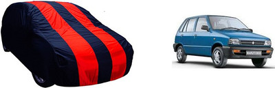 QualityBeast Car Cover For Maruti Suzuki 800 (Without Mirror Pockets)(Maroon, Black)