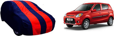 QualityBeast Car Cover For Maruti Suzuki Alto 800 (Without Mirror Pockets)(Maroon, Blue)