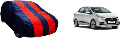 QualityBeast Car Cover For Hyundai Xcent (Without Mirror Pockets)(Red, Blue)