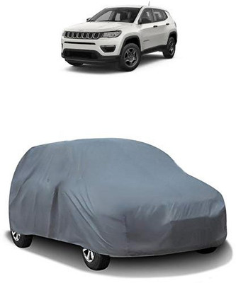 QualityBeast Car Cover For Jeep Compass (Without Mirror Pockets)(Grey)