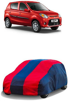 QualityBeast Car Cover For Maruti Suzuki Alto 800 (Without Mirror Pockets)(Red, Blue)