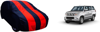 QualityBeast Car Cover For Mahindra TUV300 (Without Mirror Pockets)(Maroon, Black)