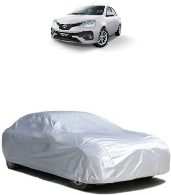 QualityBeast Car Cover For Toyota Etios (Without Mirror Pockets)(Silver)