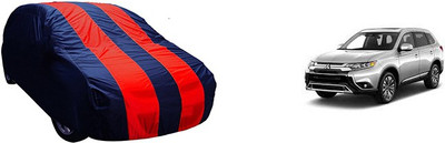 QualityBeast Car Cover For Mitsubishi Outlander (Without Mirror Pockets)(Red, Blue)