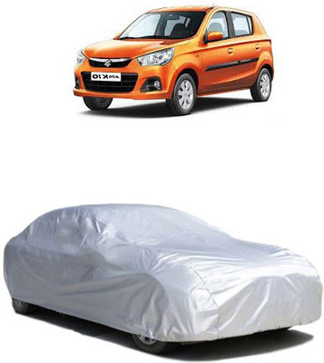QualityBeast Car Cover For Maruti Suzuki Alto K10 (Without Mirror Pockets)(Silver)