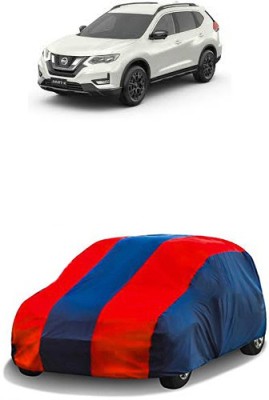 QualityBeast Car Cover For Nissan X-Trail (Without Mirror Pockets)(Maroon, Blue)