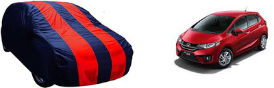 QualityBeast Car Cover For Honda Jazz (Without Mirror Pockets)(Red, Blue)
