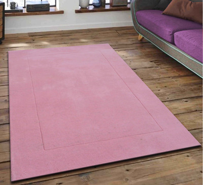 PRESTO Pink Wool Area Rug(2 ft,  X 5 ft, Rectangle)