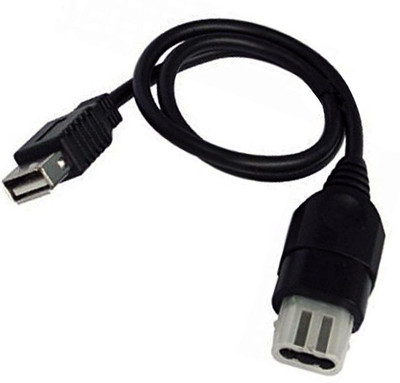 

Buyyart New 1Pcs USB Converter Adapter Cable for Xbox Console / XBOX USB Cable Black Network Cable(Compatible with Microsoft Xbox, Black, Sync and Charge Cable)