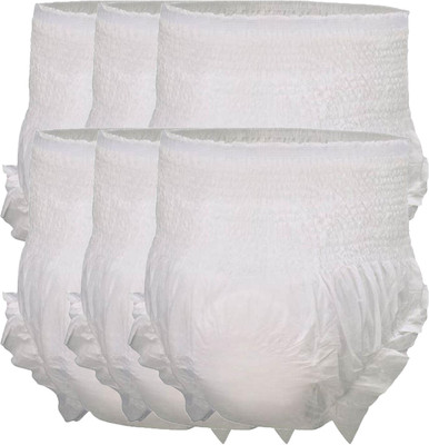 

CARETEK Pant Style Pullup Pack of 6 Adult Diapers - M - L(6 Pieces)