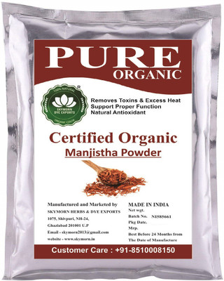 

SkyMorn Pure Organic Manjistha Root Powder | Rubia Cordifolia (Indian Maddar) 300 gm(300 g)