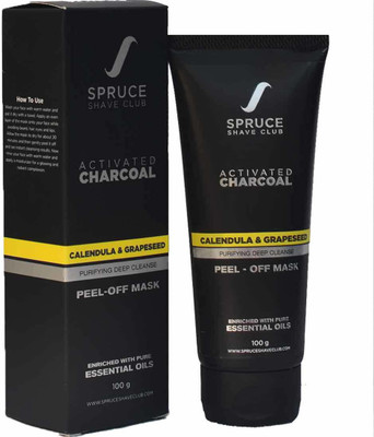 

Spruce Shave Club Charcoal Peel Off Mask For Blackhead Removal & Instant Glow(100 g)