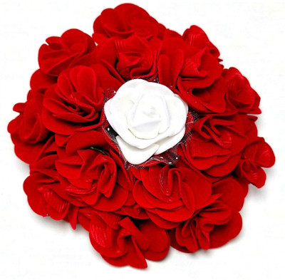 

TIAARA COLLECTIONS Flower juda bun Bun(Red, White)