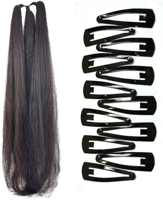 

Maahal 42 Inchs Hair Parandi with 12 Hair Clips / Braid Extension(Black)