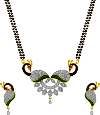 KAAYRA Alloy Gold-plated Multicolor Jewellery Set(Pack of 1)
