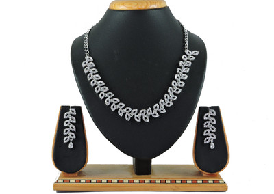 VATSALYA creation Alloy Gold-plated Platinum Jewellery Set(Pack of 1)
