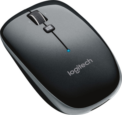 Logitech M557 Wireless Ambidextrous Optical Mouse  with Bluetooth(USB, Black)
